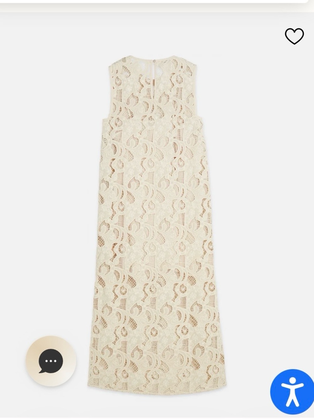 Scotch & Soda Cream Lace Maxi Dress
